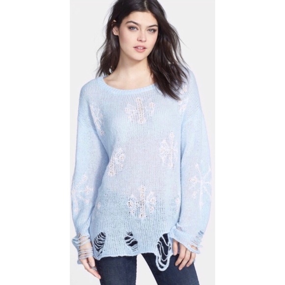 Wildfox Distressed Lennon Snowflake 